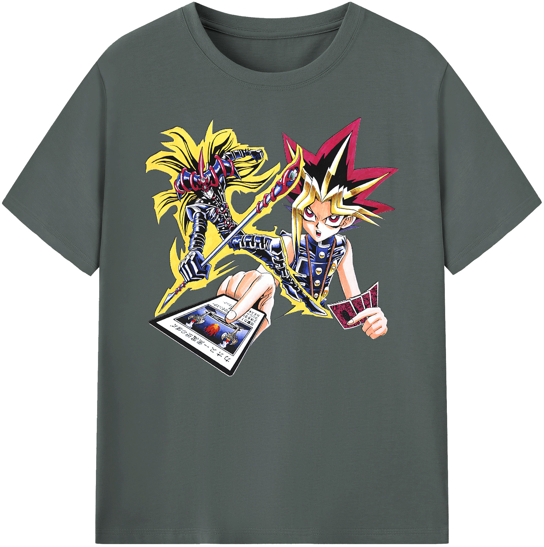 （画像用） 遊☆戯☆王 Yu-Gi-Oh! 綿100％ メンズ半袖Tシャツ｜肌触りやわらか＆通気性